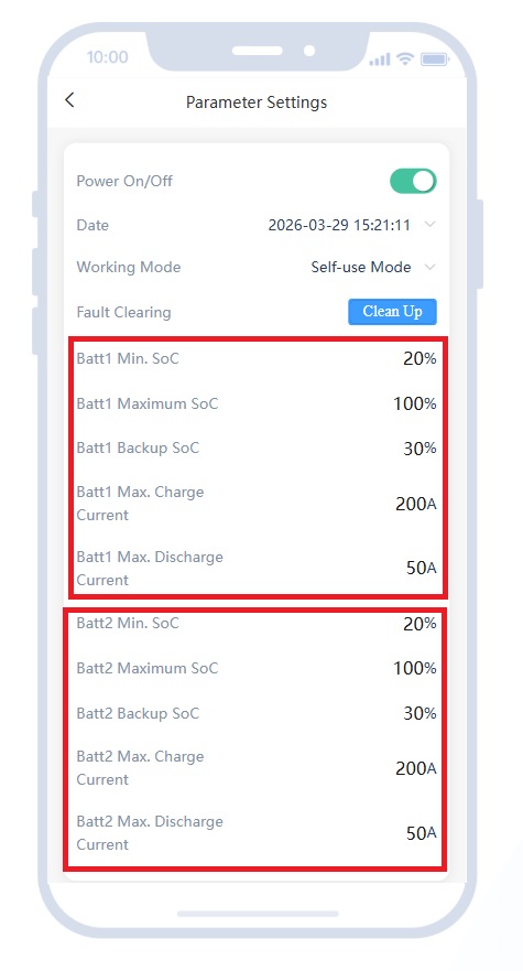 Cài đặt pin luu trữ cơ bản
